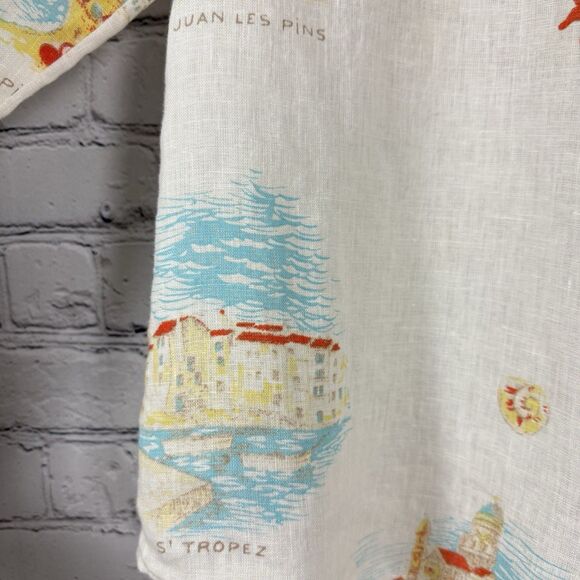 Calypso St Barth Linen Button Up Shirt Top Womens L Vacation Destination Coastal - Picture 7 of 9